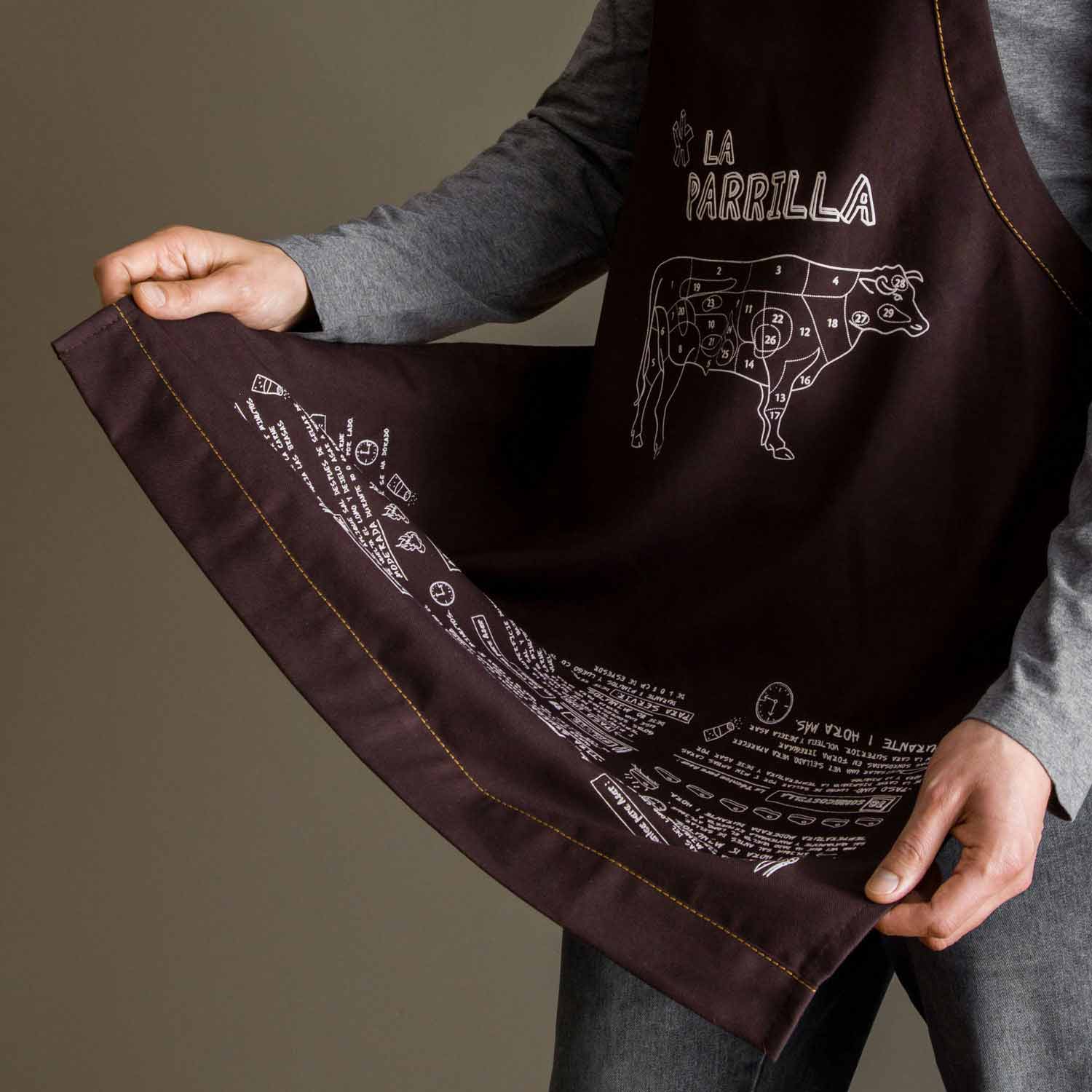 Delantal asado personalizado